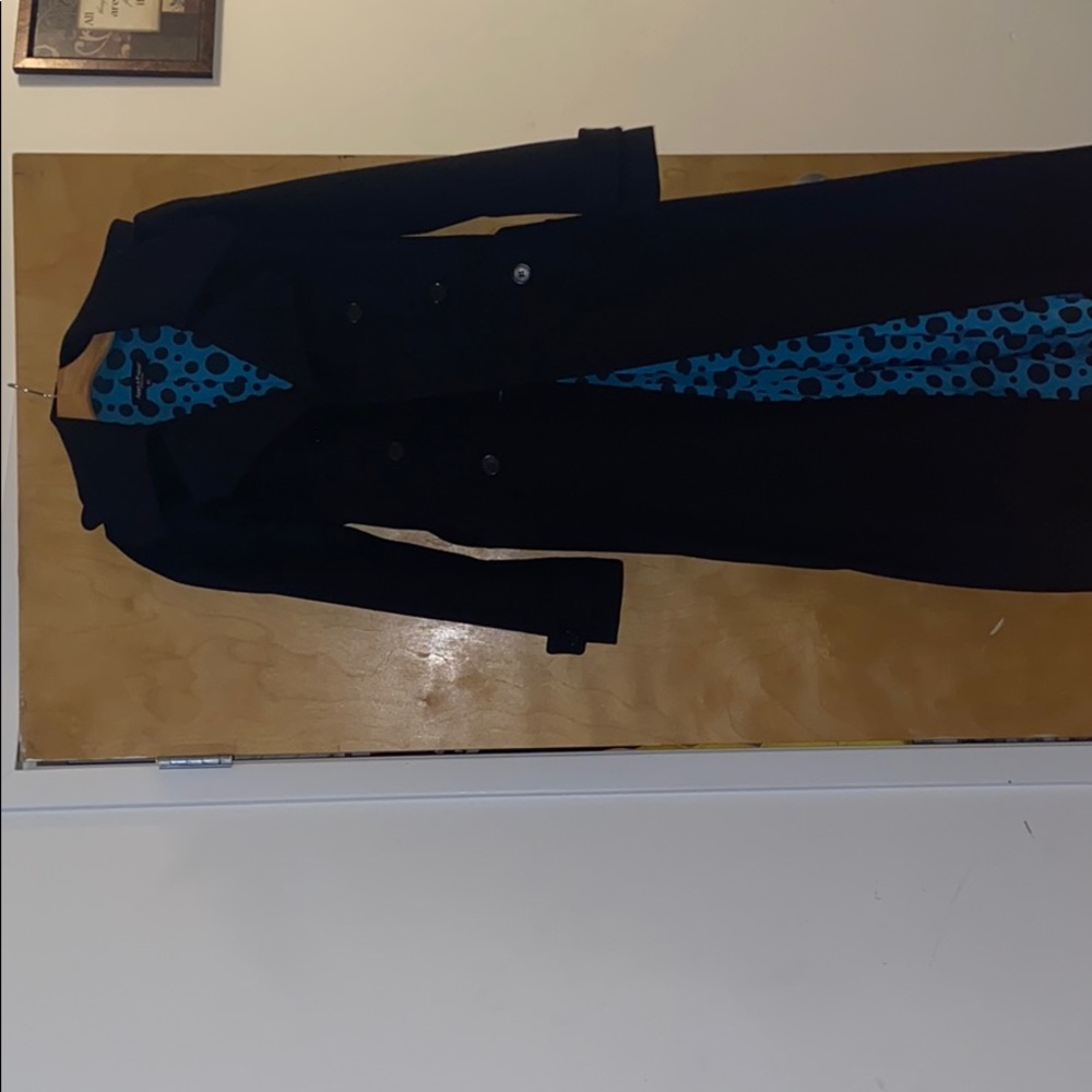 Black long Pea coat